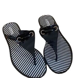 ✨ Dexter Womens striped plastic thong sandals✨